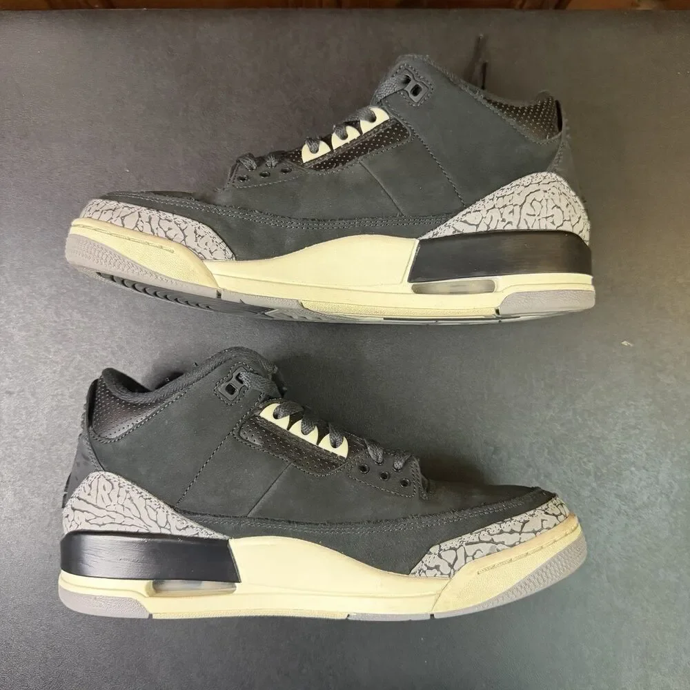 Jordan 3 Retro Off Noir Oreo Men Size 9.5 / Women 11 (CK9246-001) No Box